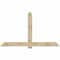 Ekena Millwork Eugene Rough Sawn Timber Gable Bracket, Douglas Fir, 84"W x 49"H x 2"D x 6"F, 14/12 Pitch GBW084X49X0206EUG00RDF - alternate 1